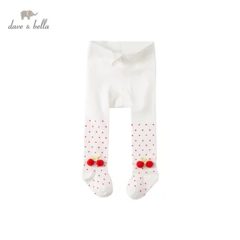 DBJ16676-3 дейв bella spring бебе baby girls lolita fruit dots print leggings детска мода гамаши