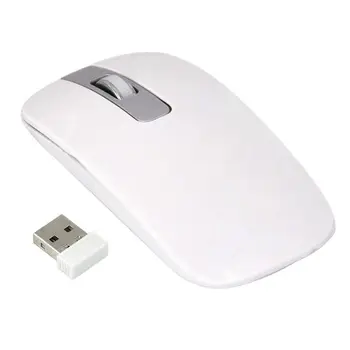 Безжична Тънка Бяла клавиатура + Безжична Оптичен Комплект мишка за КОМПЮТЪР и лаптоп