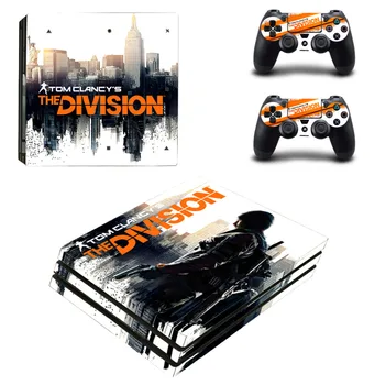 Tom Clancy ' s The Division PS4 Pro Skin Sticker Стикер за конзолата PlayStation 4 и 2 контролери PS4 Pro Skin Sticker Винил