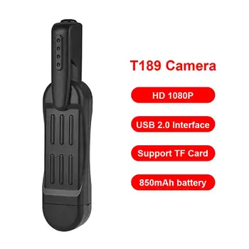 T189 Pen Mini Camera Full HD 1080P Secret Camera Wearable Body Pen Mini Mini DVR DVR Цифров Mini DV Camera