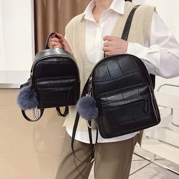 Колеж стил дамски чанти пролет 2021 г. нова вълна на корейската мода раница текстура пътуване див голям капацитет чанта