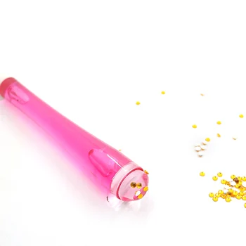 Sweep Brush Pick Up Clean-up Tools Dual-use Diamond Живопис Point Пробийте Pen with Light Cross Kit Бродерия Живопис