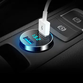 Кола USB LED Телефон Зарядно Устройство Автоаксесоари За Lada Granta Калина Priora Hyundai Solaris Tucson 2016 I30, IX35 I20 Accent Santa