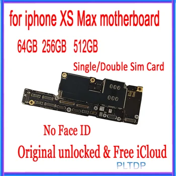 64GB 256GB 512GB Unlocked For iPhone XS Max дънна Платка No Face ID with signal/double card, Оригинална Логическа такса