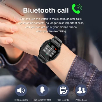 2021 Нови Умни Часовници Мъжки Bluetooth Предизвикателство Пълен Сензорен Спорт Фитнес Тракер Кръвно Налягане, Сърдечен Ритъм Smartwatch Music Control