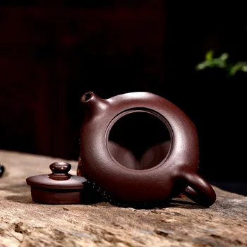 Zisha чайник Yixing известния Циен Хуафан ръчно изработени сурова руда Zini кана чай 130 мл