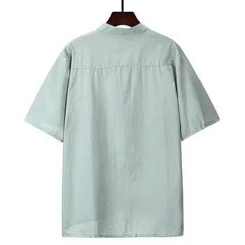 2021 Нов Мъжки Бельо V Образно деколте еластична превръзка тениски Мъжки Плътен Цвят С Дълги Ръкави Ежедневни Памучни Бельо тениска Върховете
