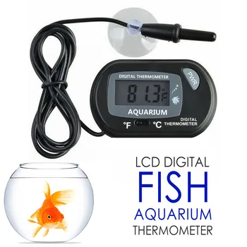 Гмуркане Термометър за Аквариум с LCD Дигитален Термометър за Аквариум с Вода Temp Метър Сензор за Интелигентна Доставка