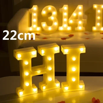 3D LED Писмо Лампи Закрит Декоративен Знак лека нощ на Палатка Сватба Декор Подарък на Булката Романтична LED нощна светлина