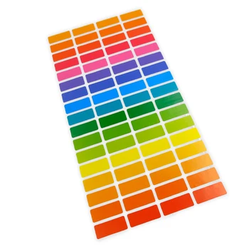 Направи си САМ Дъгата Цвят Водоустойчив Празен Името на Етикети Потребителски Деца Лични Етикети Персонализирани Ръкописни Хартия Етикети