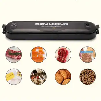 Домакински Електрически Вакуумно Пакетираща машина за домашна Кухня, включваща 5 бр. Food Saver Bag Commercial Food Vacuum CF39