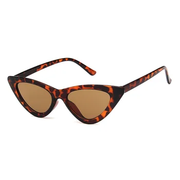 Дамски Слънчеви очила Cateye зареден очила Ретро Small Cat Eye Sun Glasses Brand Designer Цветни Очила За жени
