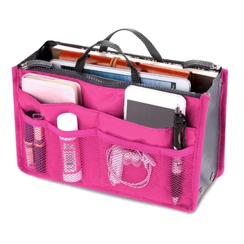Чанта За Съхранение на Дамска Чанта в Чантата Пътна косметичка Косметичка За Грим Органайзер За Съхранение на Многоцветен чанта