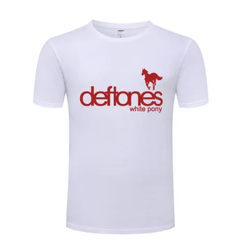 Deftones White Pony Metal Rock T Тениски Men Summer Style Short Sleeve Cotton T-Shirt Casual Man Hip Hop Tshirt