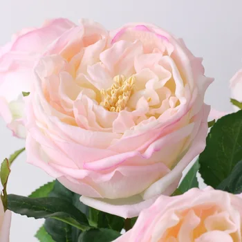 Austen Rose Home Decoration Latex Реал Touch Wedding Изкуствен Розово цвете на Цвете Event Party Display - 