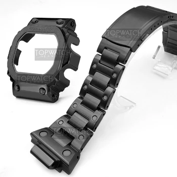 GX56 Case Каишка От Неръждаема Стомана, Каишки за часовници и Bezel За GX56BB GXW-56 Метален Bezel Pro Case Рамка Инструменти на Ретро Черно 2RD