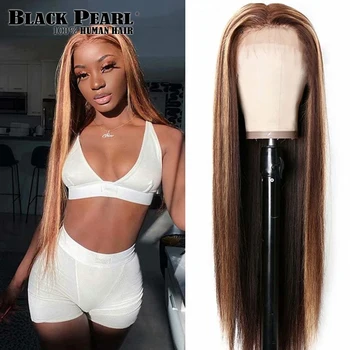 Factory Highlight Lace Front Human Hair Wigs Бразилски директни P4/27 Ombre Human Hair Перука For Women 150 Density Lace Front Перука