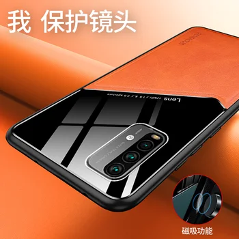 За Xiaomi POCO M3 Case луксозна кожена текстура Магнитна защитно Делото Калъф за xiaomi Pocophone M3 PocoM3 phone shell