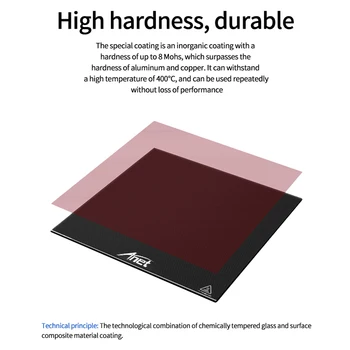 ANET 3D Printer Ultrabase Heated Bed Изграждане на Surface Стъкло Plate 300*300*4mm/220*220*принтер 4mm 3D споделя закаленную стъклена топла легло