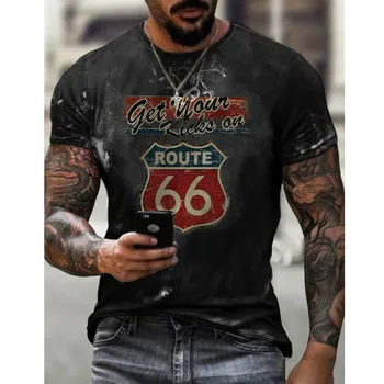 Лятна Мъжка Тениска Европейската И Американската Градинска Мода 6 Beer Shiel 3D Печатна Дрехи, Свободна Едрогабаритна Бързосъхнеща Тениска