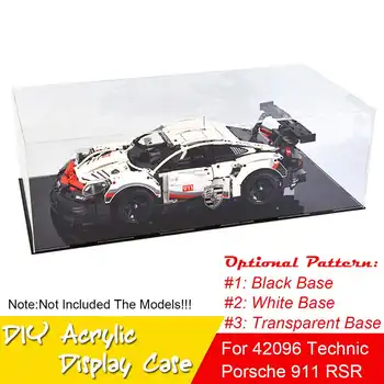 60x30x20cm Прахоустойчив Прозрачен Акрил Модел САМ Витрина Кутия За Съхранение на LEGO 911 GT3 RS 42056 42096 42083 Тухли Играчка