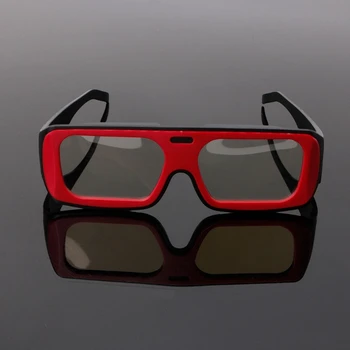 OOTDTY 3D Glasses Dual Color Frame Околовръстен Polarized Passive 3D Stereo Glasses For Real D 3D TV Cinema