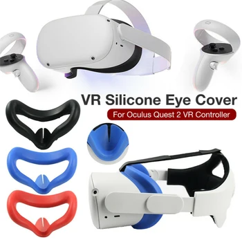 Силиконовата капачка Маска за Очи Oculus Quest 2 VR Glasses Anti-пот Анти-теч Light Blocking Eye Pad Cover For Oculus Quest 2