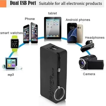 5600 mah 5 В USB САМ Powerbank Case за Преносим Външен 2X18650 Батерия Кутия За Съхранение на Power Bank Case Box Shell За Мобилни Телефони
