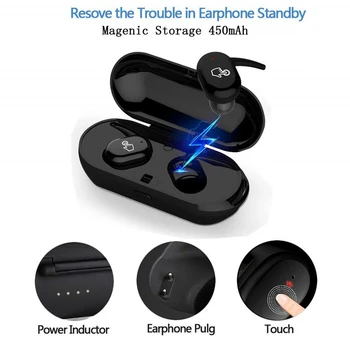 Сензорно Управление Безжични слушалки Слушалки TWS Bluetooth 5.0 Слушалки за игри на Слушалки Втулки За Huawei iPhone Samsung С Кутия