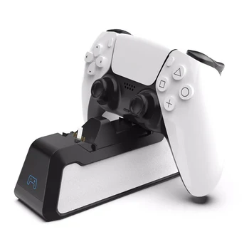 Безжичен Контролер Dual Charger Gaming Entertainment Sets Док Станция Игрови Аксесоари за PlayStation 5 PS5 DualSense