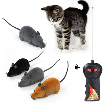 RC Animals RC Cat Pets Wireless Remote Control Rat Mouse Toy Moving Mouse For Playing Котка Ivan For Cats Infrared Radio Control
