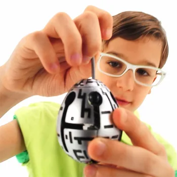 Монтесори Образование 3D Лабиринт Яйца Пъзел Скоростта на Търкаляне на Топката, Играта Cubos Лабиринт Играчки за Деца Образователни Великденско Яйце