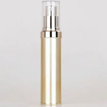 30 мл златен безвоздушный пластмасов лосион бутилка с безвоздушным помпа може да се използва за козметични опаковки по 20 бр./лот