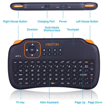 За VIBOTON S1 Mini Wireless Keyboard Bracket Stand Holder Keyboard Set Tablet Laptop Computer Accessories Drop Shipping