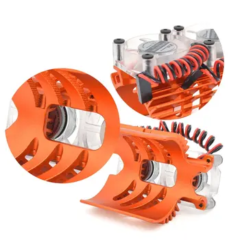1/8 Двоен Вентилатор на Двигателя Двоен Радиатор за Охлаждане на E-REVO 41-43 мм Двигател 1/10 SUMMIT Motor Heatsink RC Car Spare Parts