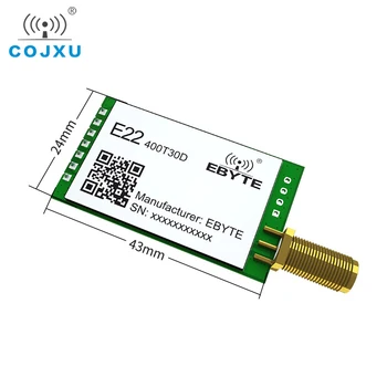 SX1268 433 Mhz Suzan RF Предавател Модул 30dBm 1 W Long Range UART DIP Сериен Порт Модул cojxu E22-400T30D