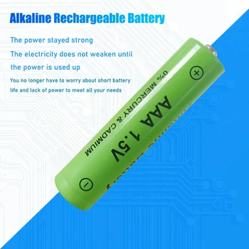 1-4БР New AAA Battery 2200mah 1.5 V Alkaline AAA Rechargeable battery for Remote Control Toy light Batery