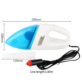 Car Wet & Dry Dual-use Cleaning 12V 60W Portable Super Suction Mini Handheld Vacuum Cleaner Авто Прахосмукачка