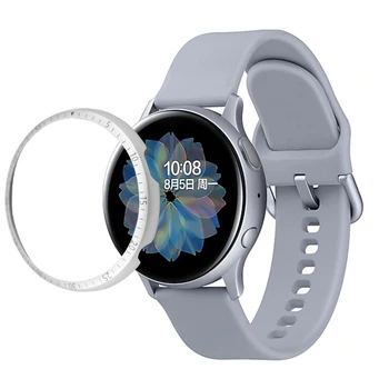 Bezel пръстен За Samsung Galaxy Watch active 2 40 мм 44 мм протектор и калъф Спортен Лепило Метална броня Аксесоари active2 40
