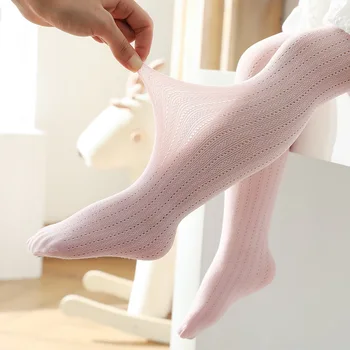 Lawadka Летни детски чорапогащи за момичета фини Мрежести чорапогащи за момичета Модни детски чорапогащи от Памук Твърди Меки Гамаши принцеса 2-9лет