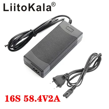 LiitoKala 48V 2A LiFePO4 Battery Charger 58.4 V 2A 100-240VAC DC LiFePO4 Battery Charger For 16S 24V LiFePO4 Battery pack