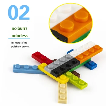 Aquaruta 15 бр./лот САМ градивните елементи на 13 Цвята 3710 Thin1x4 Образователни Творчески Размер е Съвместим С логото на Играчки за Деца