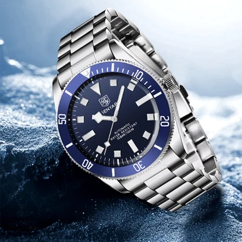 BENYAR Автоматични механични мъжки часовник 2021 Luxury Top Brand Casual Military man Sports watch Модерен блясък мъжки ръчен часовник