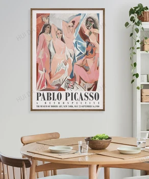 Pablo Picasso Art Exhibition Digital Download Poster Vintage Home Decor Платно Print