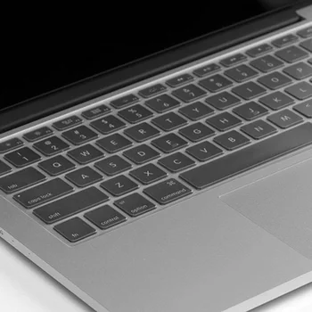 Силиконовата Прозрачно Защитно покритие на Клавиатурата Фолио за MacBook Air 13inch Pro 15inch