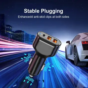1PC Dual USB PD Type-C Car Charger 30W Fast Charge 11 For iPhone Pro Auto USB Charger Adapter Accessories 12 Interior Max B1T4