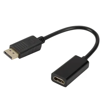 Lckaa DP To HDMI-Съвместим 1080P Male To Female DisplayPort Кабел PC TV Проектор Телевизионен Монитор Projetor За Лаптоп Hp