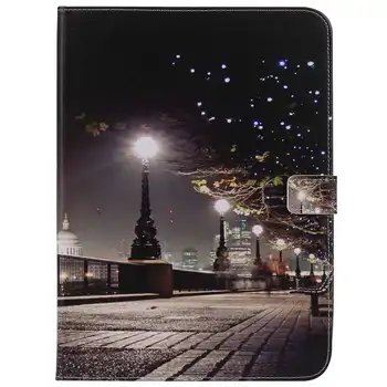 3D Feather Живопис ПУ кожен калъф за Samsung Galaxy Tab 4 10.1 инчов SM-T530 T531 T535 Tablet защитен калъф + GiftFilm