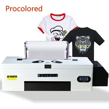Procolored A3 DTF Принтер с рулоном за тениски и Качулки на Кожено Облекло Тениска Печатна машина Теплопередача ПАТ Филм принтери
