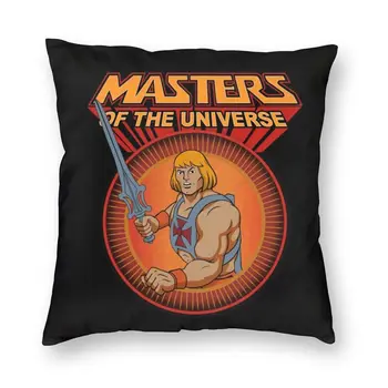 Леко Ретро He-Man Хвърли Pillow Case Decoration Masters Of The Universe Аниме Film Калъфка 45x45 Калъфка за дивана